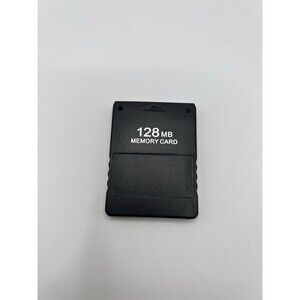 Playstation 2 128mb Memory Card Black Pre-Owned Tested and Works Great HC2-10080